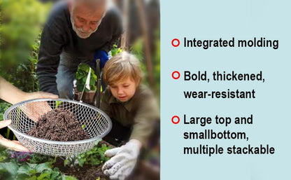 1/8 Inch Soil Sifter for Gardening, Rock Sifter for 5gallon,Compost Sifter Dirt Sifter,Captures Dirt Rocks Sawdust