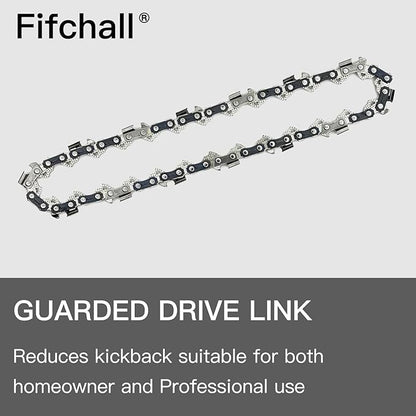 6 Inch Chainsaw Chain 3/8" LP Pitch .043" Gauge 28 Drive Links, 6" Replacement Chains Fit Milwaukee M12, 2527-20, Craftsman CMCCSL621D1, Remington, Kobalt R28-2 Chains