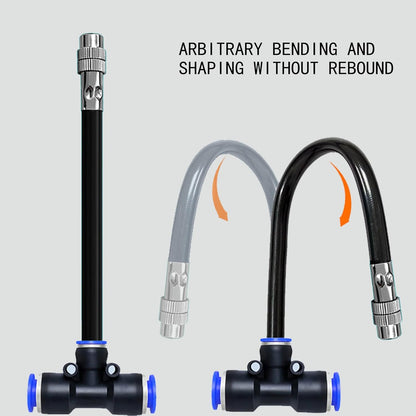 8mm Tee Sprinklers for Yard 10-Pack with Adjustable Micro Mist and Irrigation Cooling for Garden Irrigation, Machine Tool Cooling and More (8")