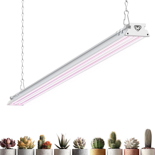 Barrina TX-S60 4FT Grow Light for Indoor Plants, 60W(420W Equivalent), Full Spectrum, High PPFD, Super Bright, Linkable, Grow Lights for Seed Starting, Greenhouse, Vegetables with On/Off Switch 1 Pack