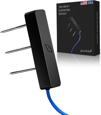 Terralink – Substrate Sensor for Soil Moisture, EC & Temperature. Root Zone Monitoring for Greenhouse Irrigation Environment Optimization – Real-Time Data for Crop Steering