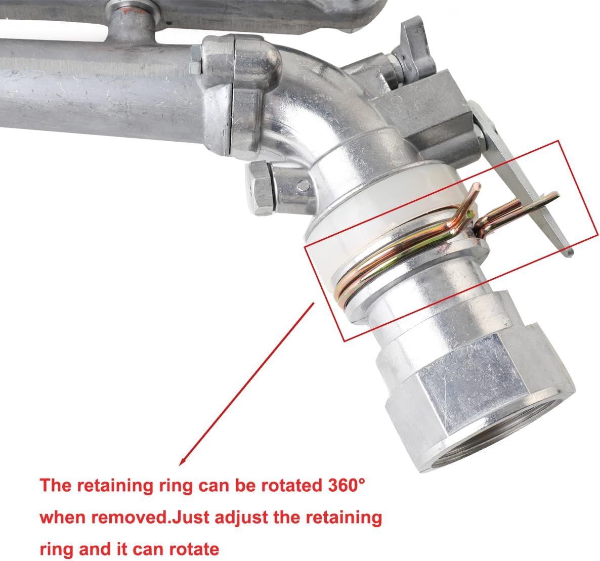 2 Pack 1.5 inch Irrigation Sprinklers, Agriculture Farm Large-Area Irrigation Spray Gun Sprinkler, 360° Adjustable Watering Sprayer Gun