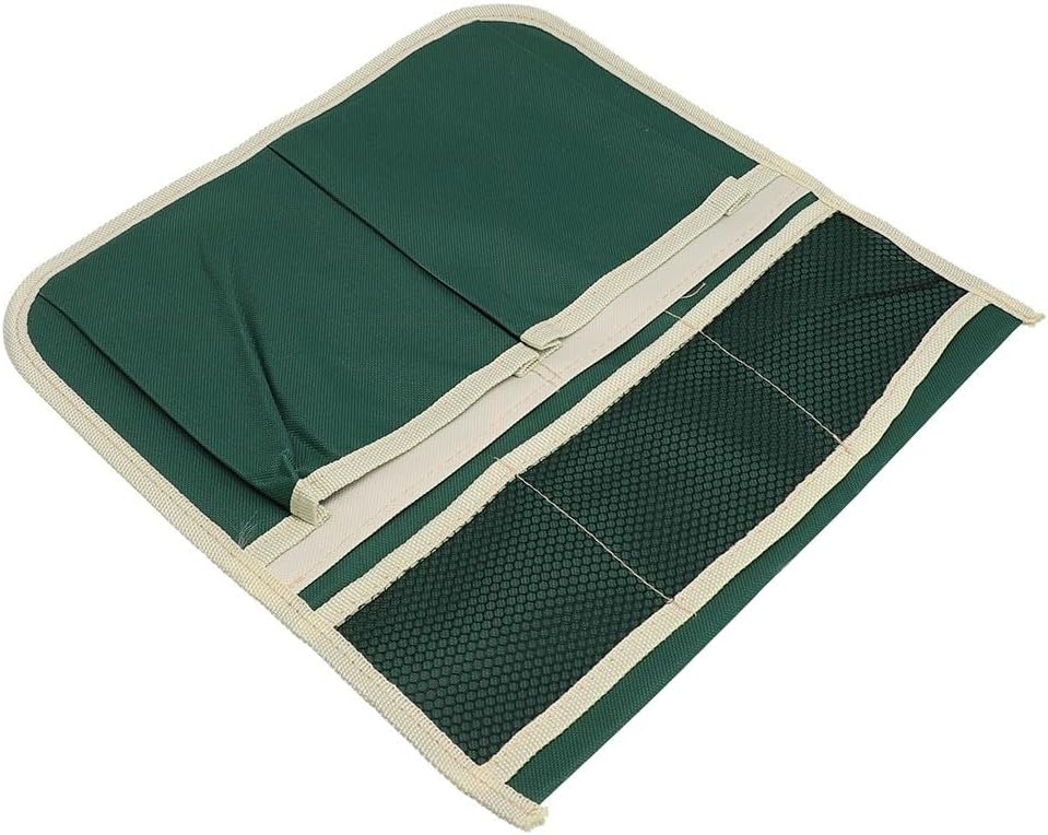 Foldable Garden Kneeler Stool With Waterproof Side Pouch For Tools, Portable Outdoor Seat And Kneeling Pad For Gardening, Yard Work, Planting, Weeding, And Comfortable Support In Green