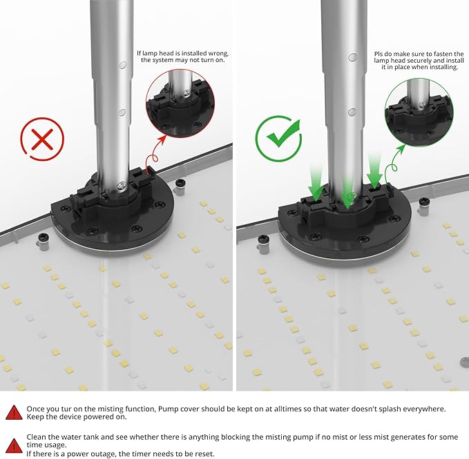 Sondiko Hydroponics Growing System Kit with Atomization Technology, Indoor Garden kit with 48W LED Grow Light, Quiet Water Pump, Automatic Timer, Height Adjustable, 5L Large Tank Plant Germination Kit