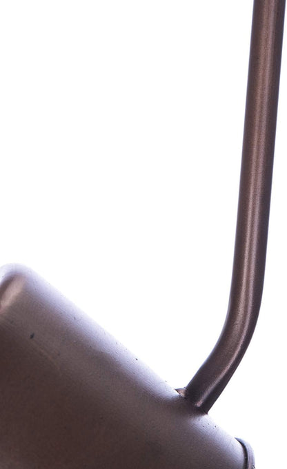 Metal Watering Can 1.3L Modern Style Watering Pot with Handle and Long Spout,Brown Color