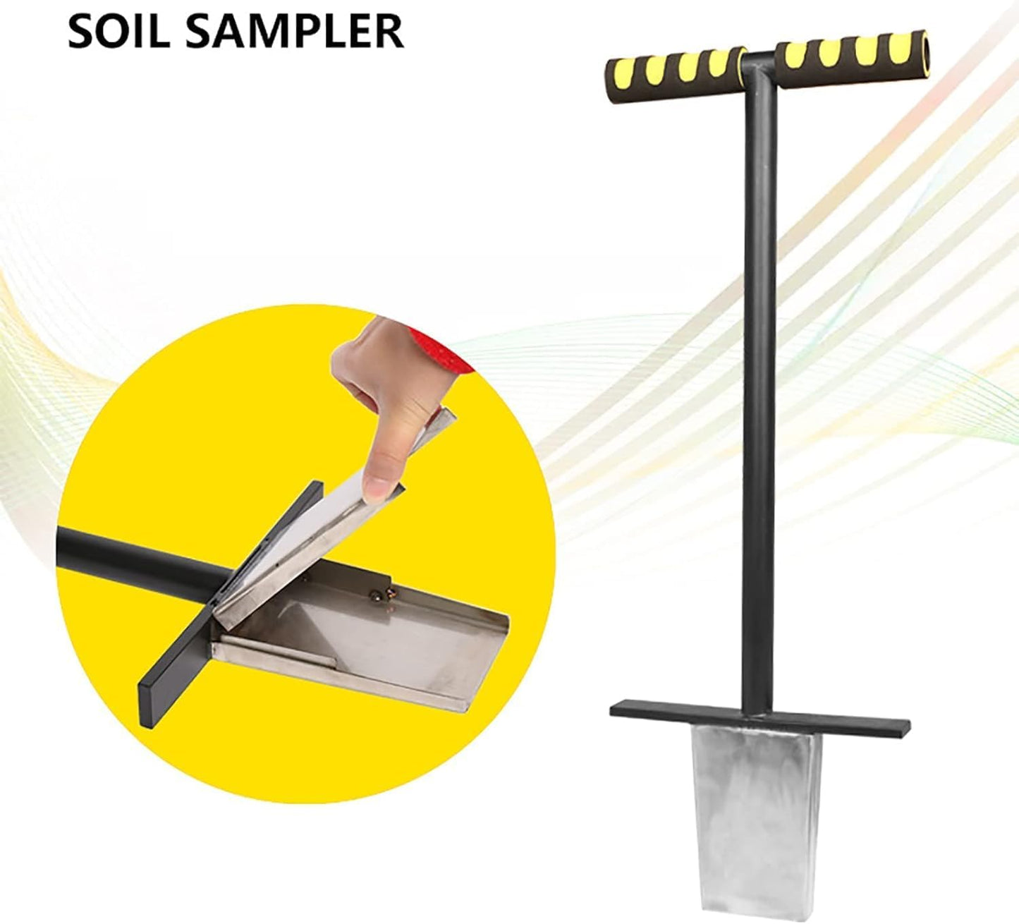 Stainless Steel Soil Probe - Professional Core Sampler for Lawn, Garden, and Golf Courses - for Soil Sampling and Profiling in Farms and Landscapes.