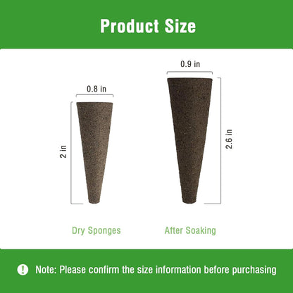 250 Pack hydroponic Pods Compatible with AeroGarden，Replacement Root Grow sponges for hydroponics Growing System