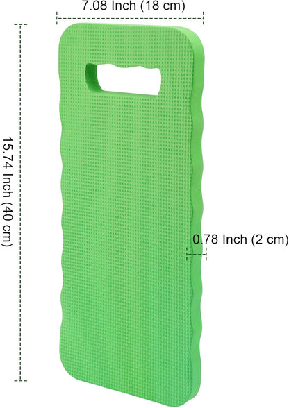 PINGEUI 12 Pack 15.7x7x0.78 Inches Green Garden Kneeling Pad, Thick Garden Kneeler Pad Kneeling Mat, Garden Knee Cushion for Gardening Floor Cleaning Yoga Exercise