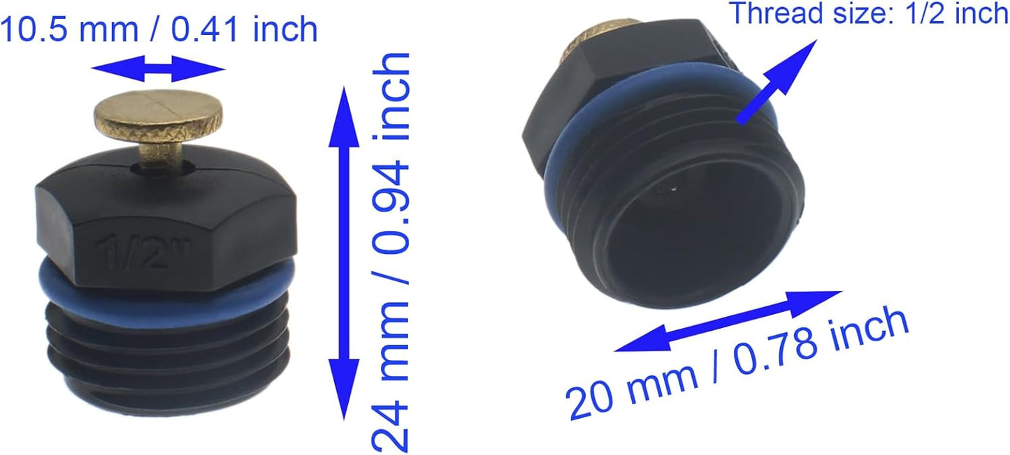 12 PCS Garden Misting Nozzles 1/2 Inch Male Thread Atomizing Sprinkler Universal Adjustable Agricultural Irrigation Emitters for Garden Lawn Watering