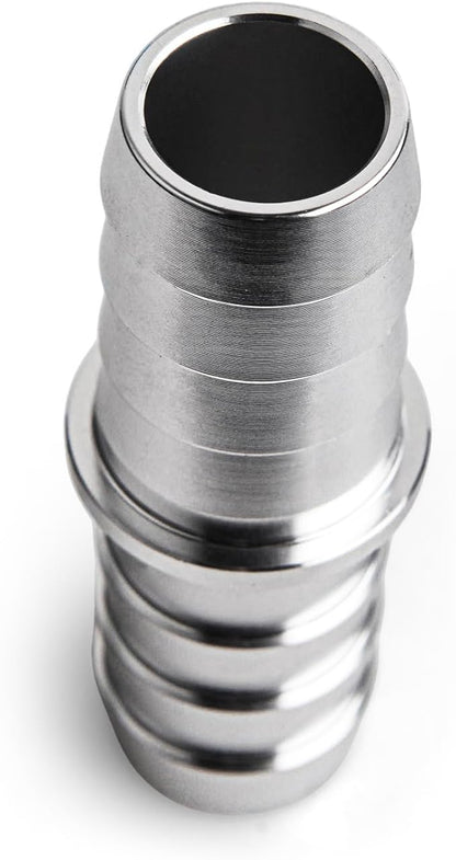 5/8" Hose Barb Splice Coupler Repair Fitting Aluminum Adapter 2Pcs