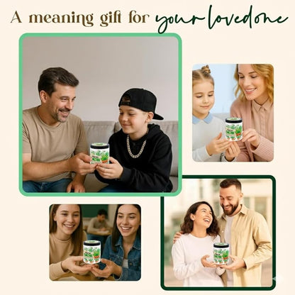 Positive Cactus Jar with 60 Daily Affirmation Cards, Emotional Support Cactus Gifts, Stress Relief, Motivational Gift, Cactus Plushies, Mini Plant Decor, Funny Gifts for Women, Positive Cactus Toy