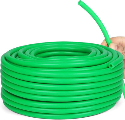 1/4 inch Drip Irrigation Tubing 100ft Green Blank Distribution Hose Perfect for DIY Garden Irrigation Hose System, Hydroponics, Misting Tubing (100FT)