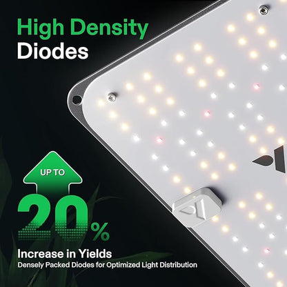 VIVOSUN 2-Pack VS1000E LED Grow Light with Full Spectrum Diodes, Sunlike Plant Light for Indoor Plants Seedling Veg and Bloom in 2x4/3x3 Grow Tents Greenhouses
