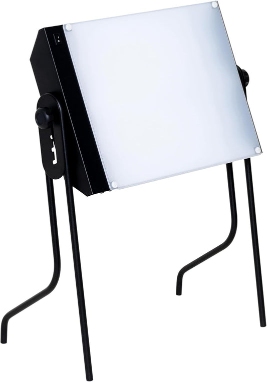 Northern Light Technologies Boxelite OS - 10000 Lux Light Therapy Lamp - Full Spectrum Adjustable Lightbox Therapy Light for Natural Mood and Energy Enhancement, Sunlight Desk Lamp, Black