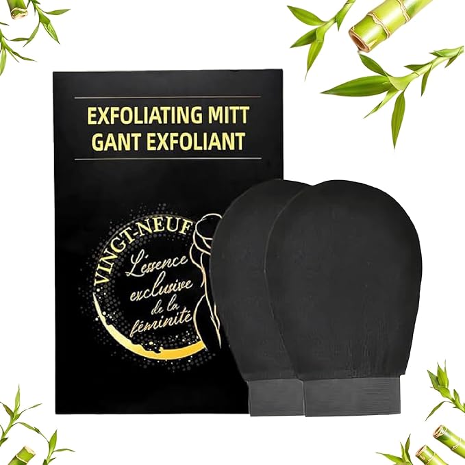 Premium Exfoliating Mitt | Deep Body Scrub Glove for Dead Skin Removal | Exfoliating Gloves for Deep Cleansing | Shower Mitt, Bath Glove | 100% Viscose, Reusable & Eco-friendly