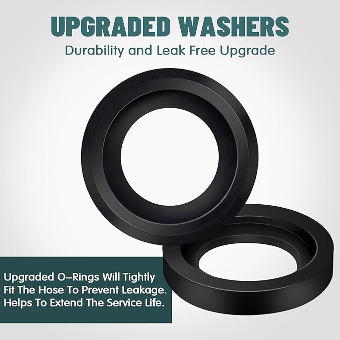 Quick Connect Hose Fittings for Garden Hose Quick Connector 3/4 Inch GHT Stainless Steel Quick Release Connectors No-Leak (3 Set)