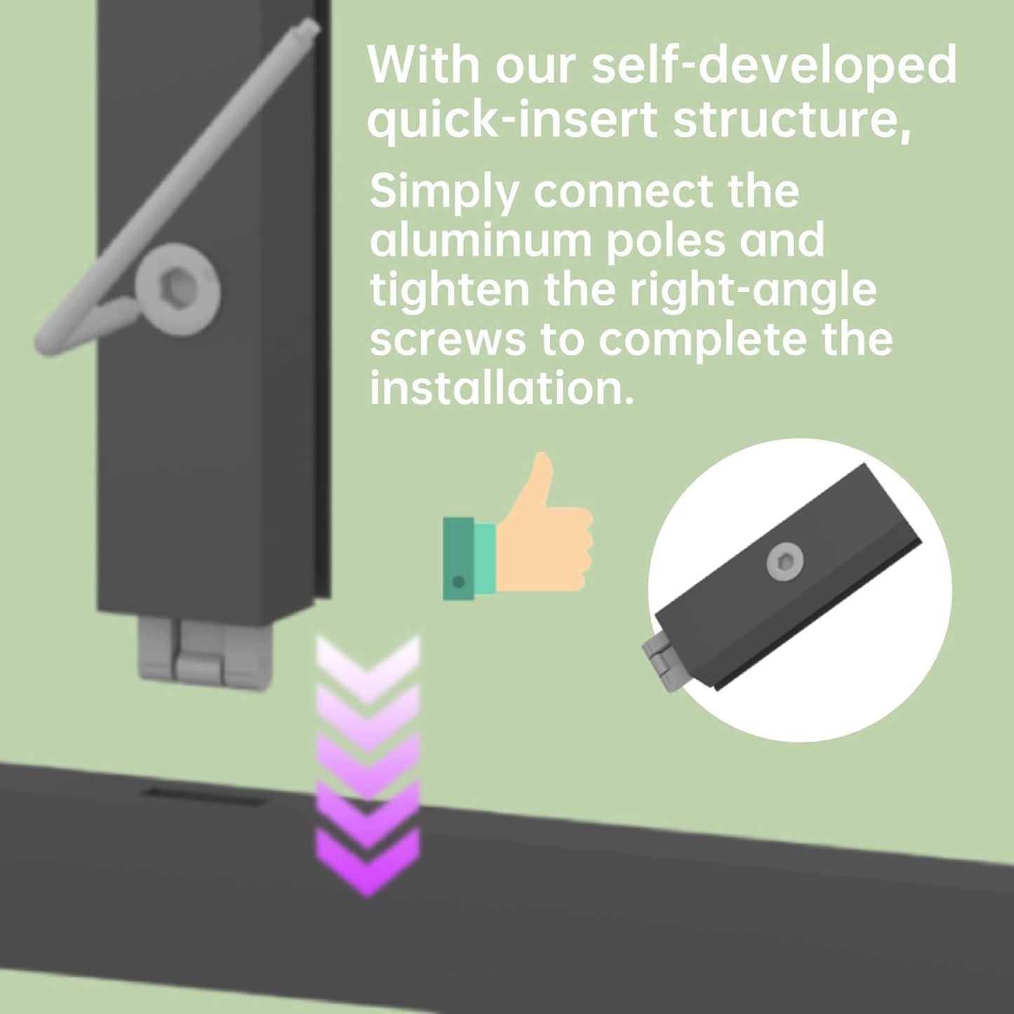 CQZY 6x6 FT Greenhouse for Outdoors, Polycarbonate Greenhouse with Quick Setup Structure and Roof Vent, Aluminum Large Walk-in Green House for Outside Garden Backyard, Dark Gray