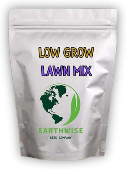 Earthwise Low Grow Alternative Lawn Mix - No Mow - 5lb - Covers 2000sq. ft. (Bare) / 5000sq. ft. (overseed)