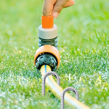 Rebar-Stakes-12-Inch, Ground Stakes Heavy Duty J-Hook Galvanized Anti-Rust Heavy Duty Ground Anchors for Garden Dog Fence Chicken Coop Christmas Decorations Deer Fence 12pcs