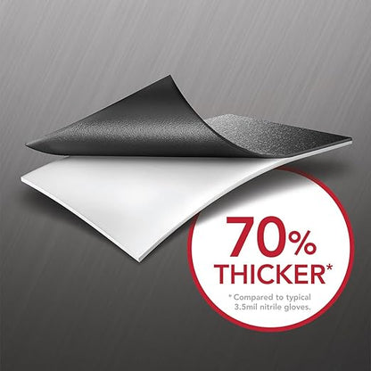 Venom Steel Nitrile Gloves, 6 mil Disposable Latex Free Black Gloves, 2 Layer Rip Resistant Gloves, XX-Large (Pack of 90)