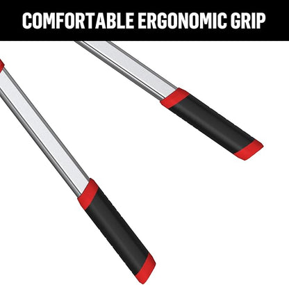 GARTOL Heavy-Duty Extendable Loppers, 28"-41" Telescopic Tree Trimmer, Double Ratcheting Branch Cutter, Anvil Lopper for Thick Branches, Cuts 2" Dry Wood
