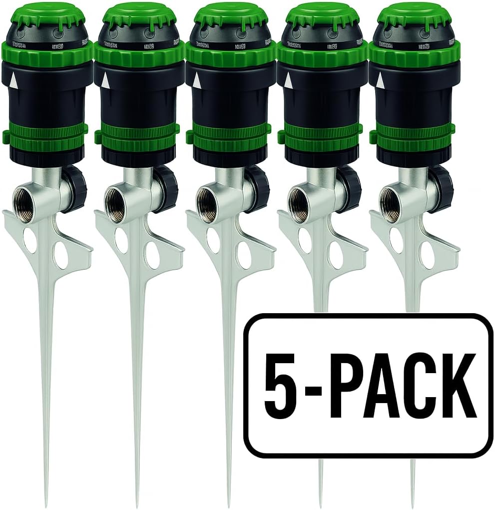 5-Pack H2O-6 Gear Drive Sprinkler - Versatile Gear Drive for Efficient Lawn Watering (5-Pack H2O-6 Gear Drive Sprinkler)