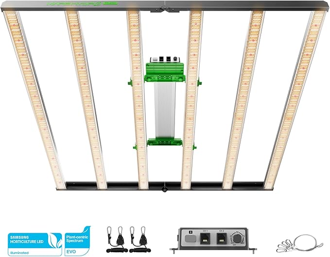 MARS HYDRO FC8000 Samsung LM301H EVO Bar LED Grow Light for 5x5, 2448 Pcs Diodes, with Smart Controller, 800W Commercial Full Spectrum Dimmable Daisy Chain Growing Lights for Indoor Plants