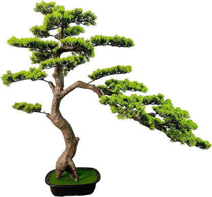 3ft（43in） Artificial Bonsai Tree Juniper Faux Plants Indoor Big Fake Plants Decor with Ceramic Pots for Home Table Office Desk Bathroom Shelf Bedroom Living Room Farmhouse Decorations