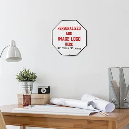 Custom Signs Outdoor，12x12inch Personalized Metal Parking Signs For Business,Intersection Signs,Road Signs,Outdoor Garden Signs,Workplace,Office,Home,Hazard Decorative Signs.