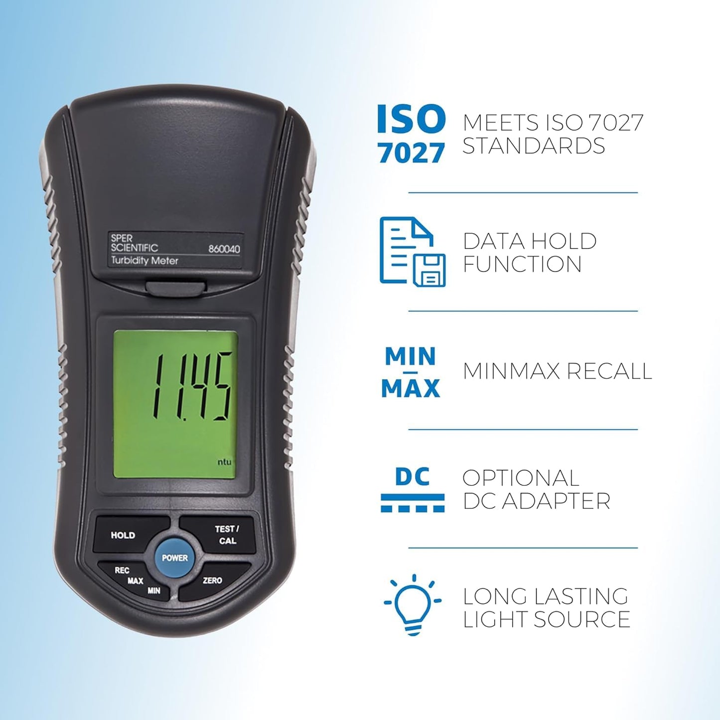 Sper Scientific Turbidity Meter 860040 - Water Quality Tester, Portable Water Quality Meter for Field and Lab, Turbidimeter for Water Test with Carry Case - 2 pc