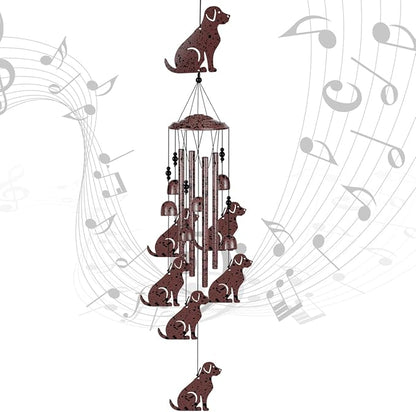 Dogs Wind Chimes Outdoor/Indoor Decoration - Dogs Wind Catcher, Music Wind Chimes, Dog Chimes, Blessing Wind Chime, Mobile Dog Wind Bells for Home, Balcony, Tree, Festival Garden Decor, Gifts for Mom