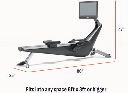 Hydrow Origin Rowing Machine with Immersive 22" HD Rotating Screen - Stows Upright | Live and On-Demand at-Home Workouts, Membership Required