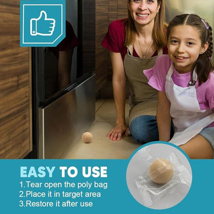 Rodent Repellent, Mouse Repellent, Mice Repellant Indoor, Rat Deterrent, Keep Mice Out of Garage/Car/Shed/Cabin, Peppermint Balls for Outdoor Use, Safe and Easy-4Pcs