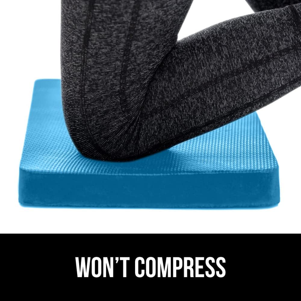 GORILLA GRIP Extra Thick Patent Pending Garden Kneeling Pad, 17.5 x 11 Inch Supportive Soft Foam Knee Cushioning for Gardening, Water Resistant, Bathing Baby, Working Supplies, Lightweight 2 Pack Blue