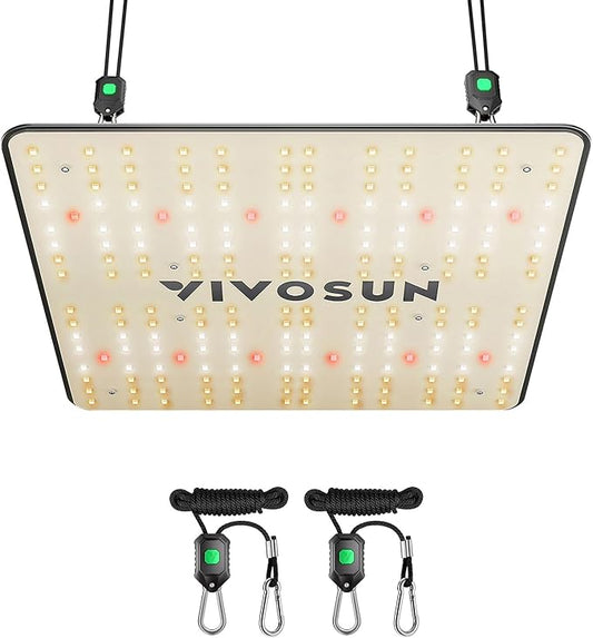 VIVOSUN VS1000 LED Grow Light with Full Spectrum Diodes & Sosen Driver Dimmable Lights Sunlike for Indoor Plants Seedling Veg and Bloom Lamps for 2x2/2x4 Tent