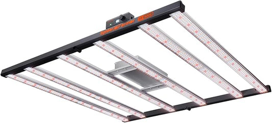 Spider Farmer SE5000 480W LED Grow Light, Samsung LM301H EVO Diodes, 2025 Upgraded Remote App Control, Full Spectrum Dimmable Daisy Chain Bar Style Growing Lamp for Indoor Plants, 4x4ft Coverage