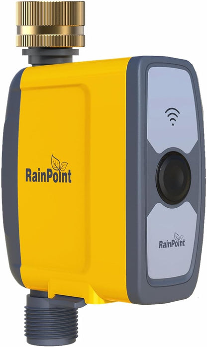 RAINPOINT WiFi Water Timer - TTV103WRF Brass Inlet Sprinkler, Use with TWG004WRF WiFi Hub