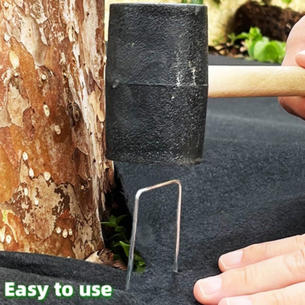 6 Inch 150 Pcs Hot-dip Galvanized U-Shaped Garden Stakes, Landscape Staples, Ground Stakes, for Decoration Weed Barrier Fabric, Irrigation Tubing, Holding Fence, Tarpaulin (150, 6 INCH)