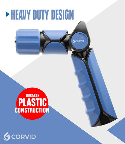 Thumb Control Adjustable Nozzle - Heavy-Duty, Durable Plastic, 1-Pattern Spray for Watering, Cleaning, and More
