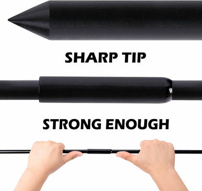 Sfcddtlg 64 Inch Metal Ground Soil Probe Rod - Adjustable Soil Sample Probe - T-Handle Septic Tank Locator for Tile Probing, Soil Compaction, Locating Underground Pipes, Landscaping, Gardening