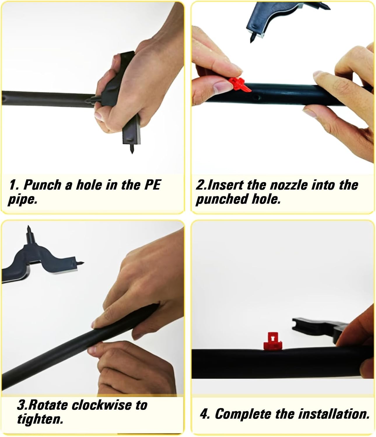 RONYOUNG 210PCS 90/180/360 Degree Polyethylene (PE) Micro Sprayer Refraction Automizing Sprinkler Nozzle Irrigation System Garden Lawn Plant Irrigation Water Sprinkler