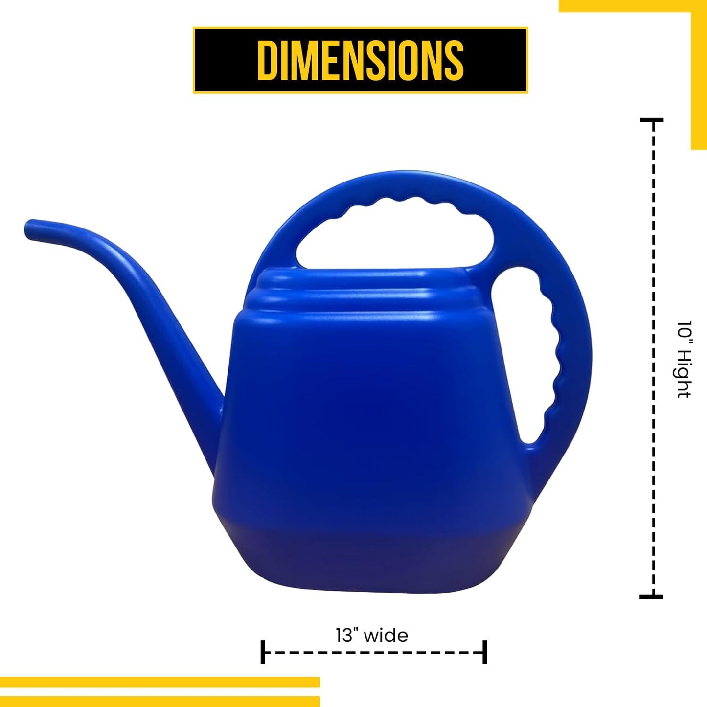 KP KOOL PRODUCTS 2 Liter Blue Watering Can – Durable Plastic Indoor & Outdoor Plant Waterer – Lightweight Garden Tool with Easy Pour Spout – Ideal for Flowers, Herbs, Lawns & Houseplants – 1 Pack