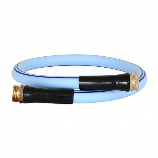 Atlantic Heavy Duty Garden Hose 4 ft x 5/8 Inch Blue Color Short Connection Leader Hose