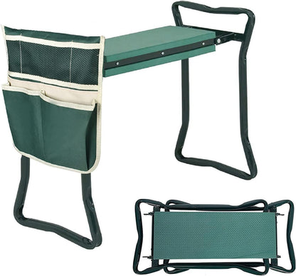 Multifunctional Garden Kneeler & Seat - Heavy Duty Folding Kneeling Bench with Handles, Ideal for Gardening and Sitting - Perfect Garden Stool for Seniors Women