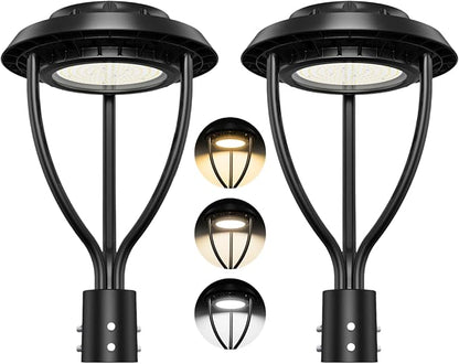 Outdoor LED Post Top Light (Tunable CCT, 100 Watt-2Pack)