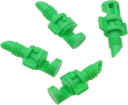 100PCS Drip Irrigation Emitters Micro Sprinkler Heads Micro Garden Lawn Water Spray Misting Nozzle Sprinkler Irrigation for Plant Irrigation Systems (Green 180°)