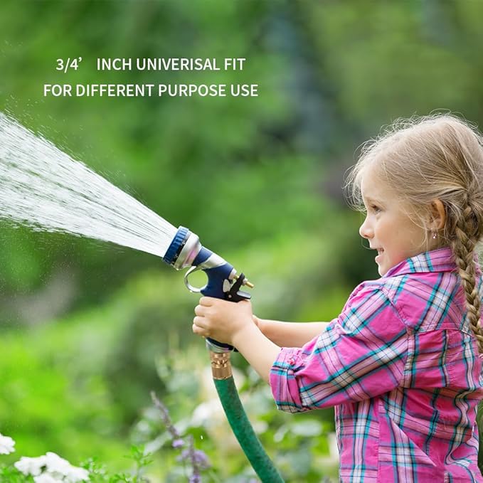 Garden Water Pipe Quick Connect, Solid Brass 3/4 Inch Thread Fitting, No-Leak Water Female Hose and Male Hose (6 Set)