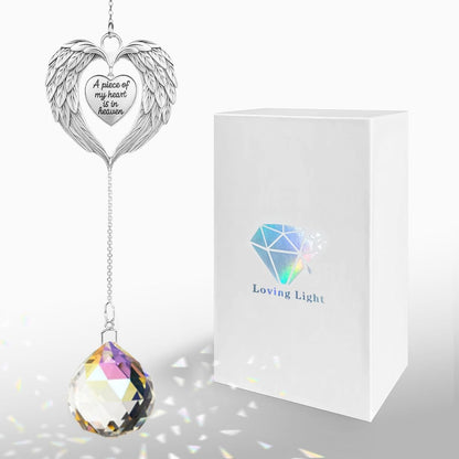 Memorial Gifts for Loss of Loved One, Unique Sympathy Gift Idea Crystal Ball Suncatcher, Rainbow Bereavement Grief Gift Box for Loss of Mom Friend Son Daughter Dog
