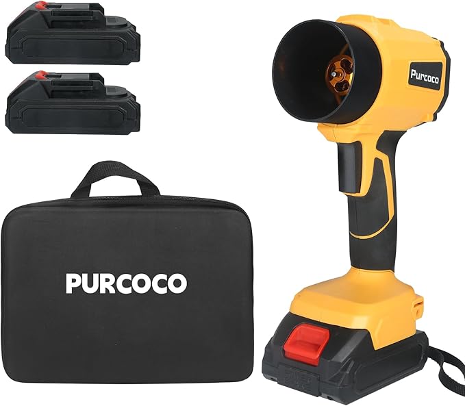 Cordless Leaf Blower Handheld, Jet Dry Mini Blower with 2X 20V Batteries, Lightweight for Car Patio Garden Lawn Leaves Debris