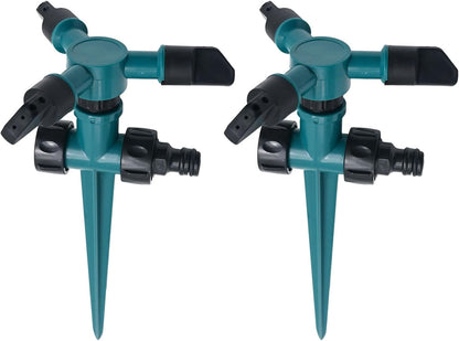 2 Pcs 360 Water Sprinkler Lawn Sprinklers for Garden Sprinklers for Yard Irrigation 3600 Square Feet